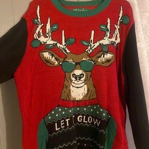 Ugly Christmas Sweater Company Men's Assorted Light-up Xmas Crew Neck Sweater